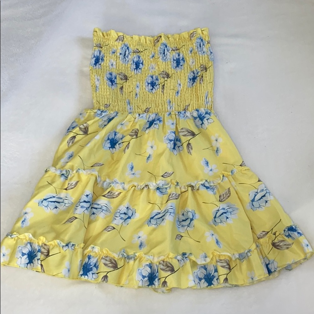 Yellow Floral Dress